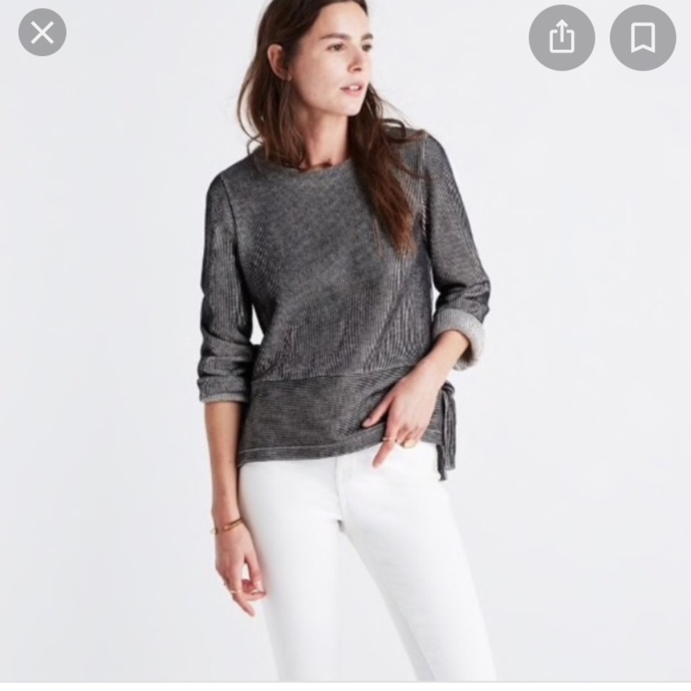 Madewell French side rib top